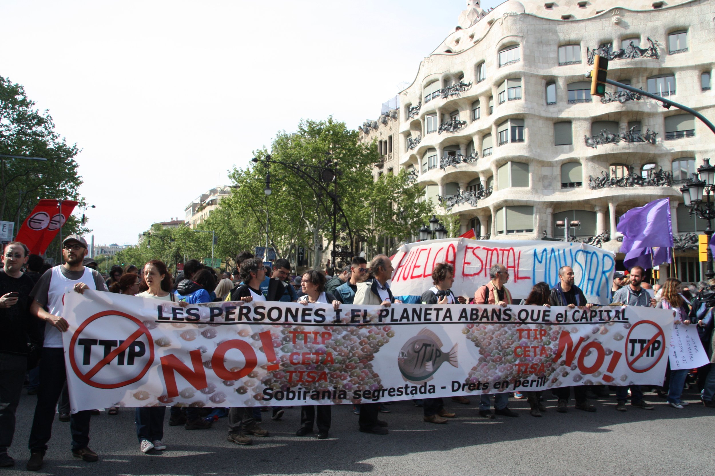 Barcelona és una de les ciutats que més mobilitzacions ha viscut en contra del TTIP