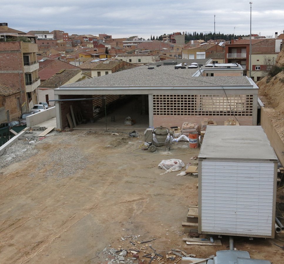 Imatge de les obres de construcció del CAP d'Alcarràs (Lleida)