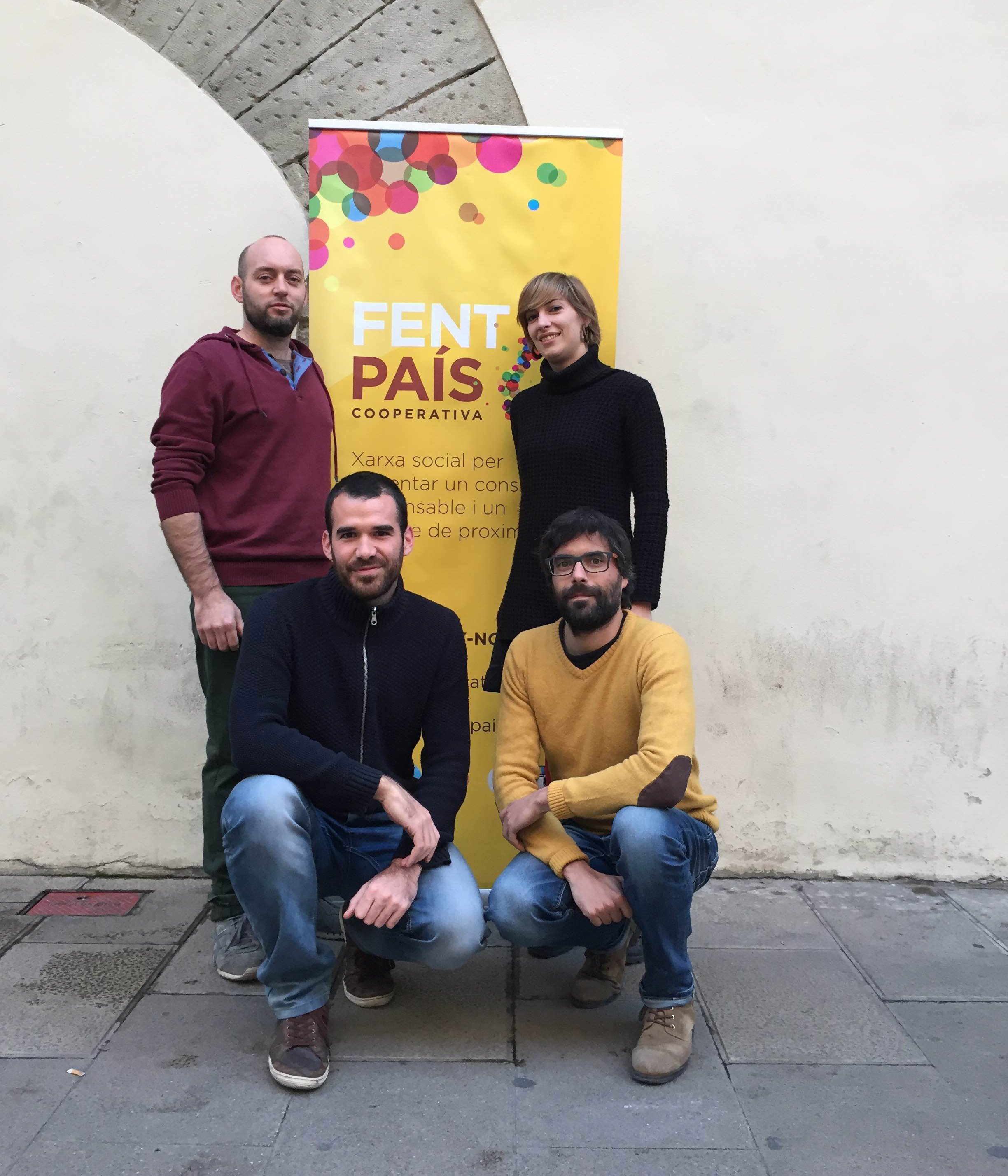 Els quatre socis fundadors de la cooperativa