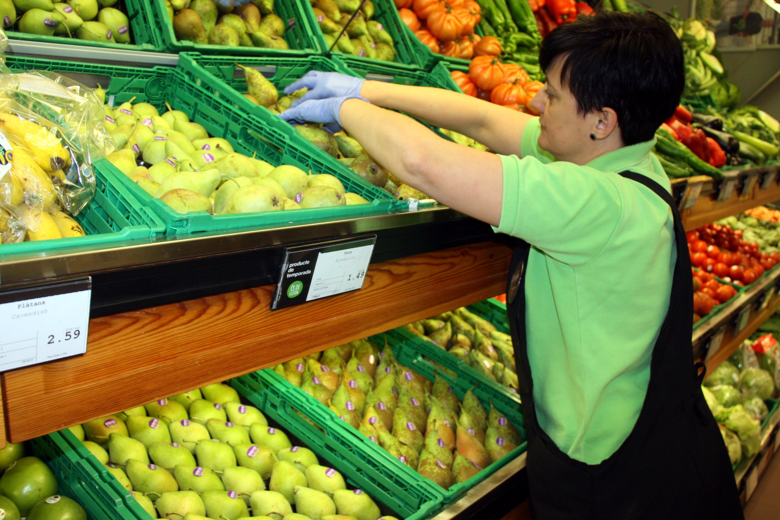 Les vendes de productes alimentaris s’han incrementat un 2,1% el 2017