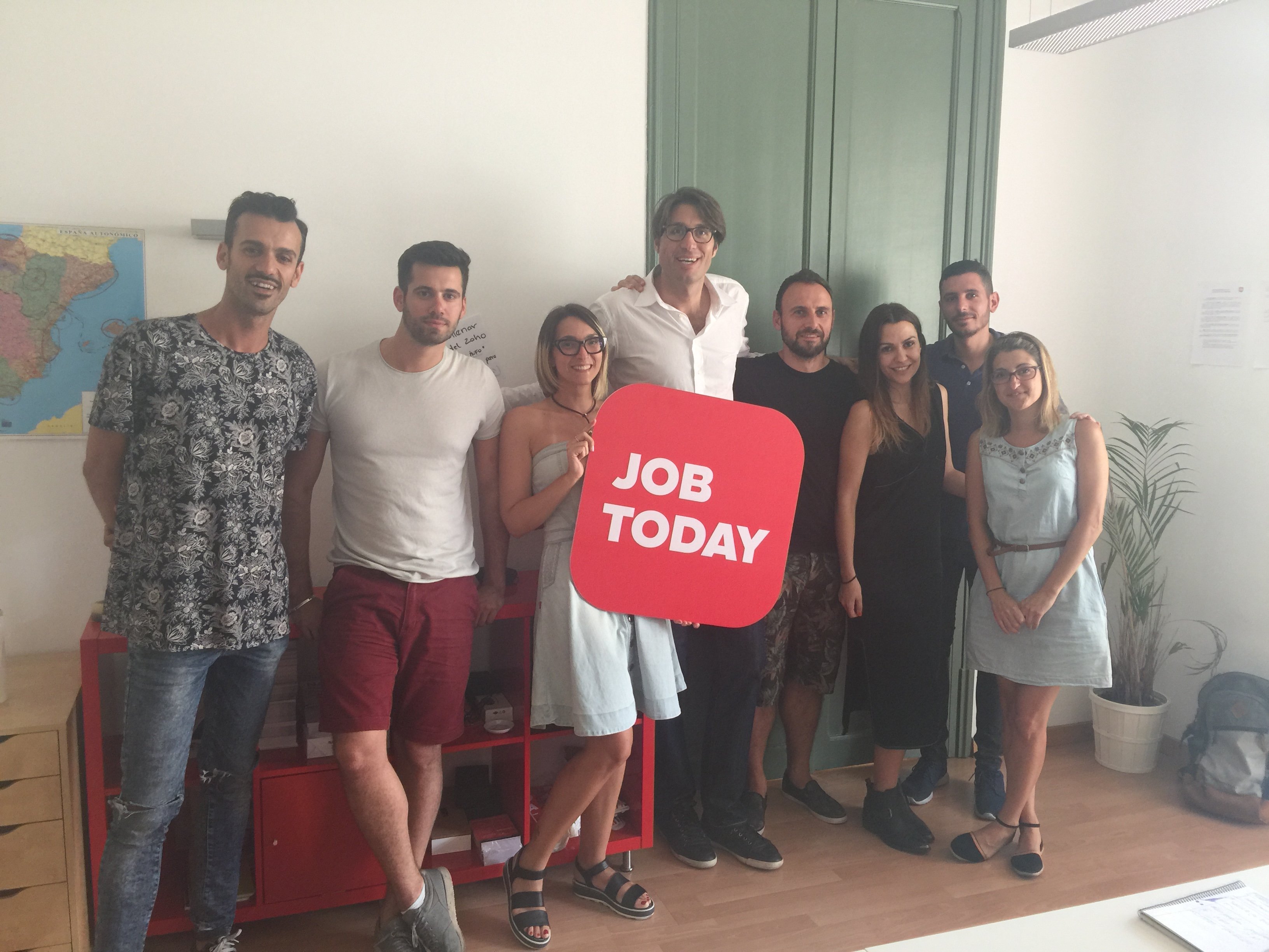 L'equip de Job Today a Barcelona