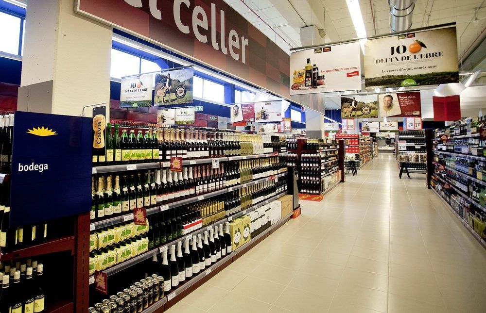 Interior d'un supermercat Bonpreu