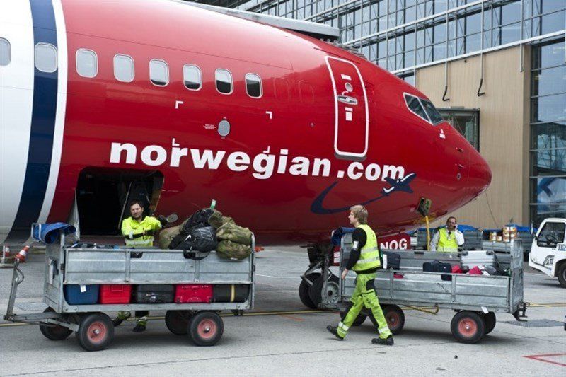 Un dels avions de Norwegian 