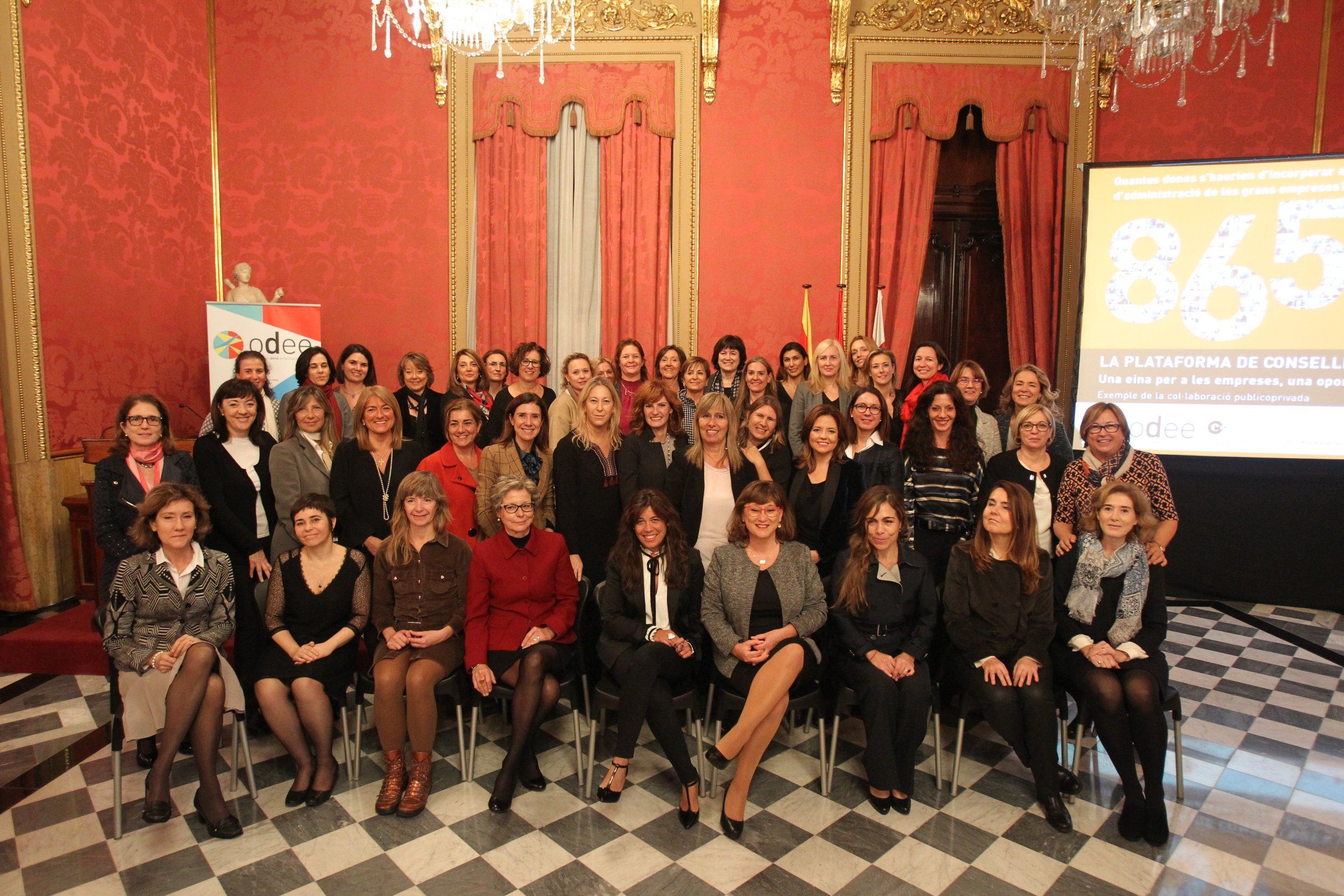 Mujeres directivas asistentes a la presentación que se ha celebrado este lunes en Barcelona