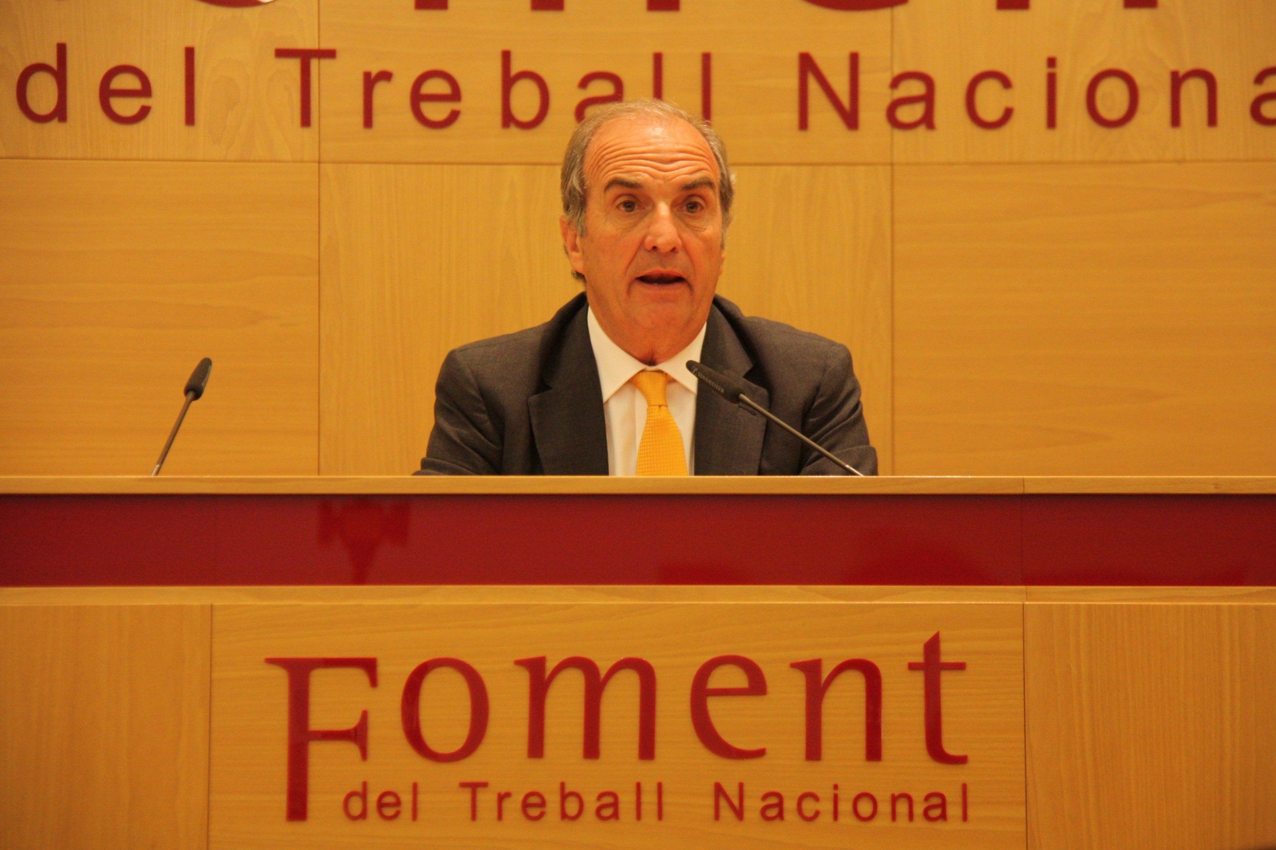 El president del Foment del Treball, Joaquim Gay de Montellà