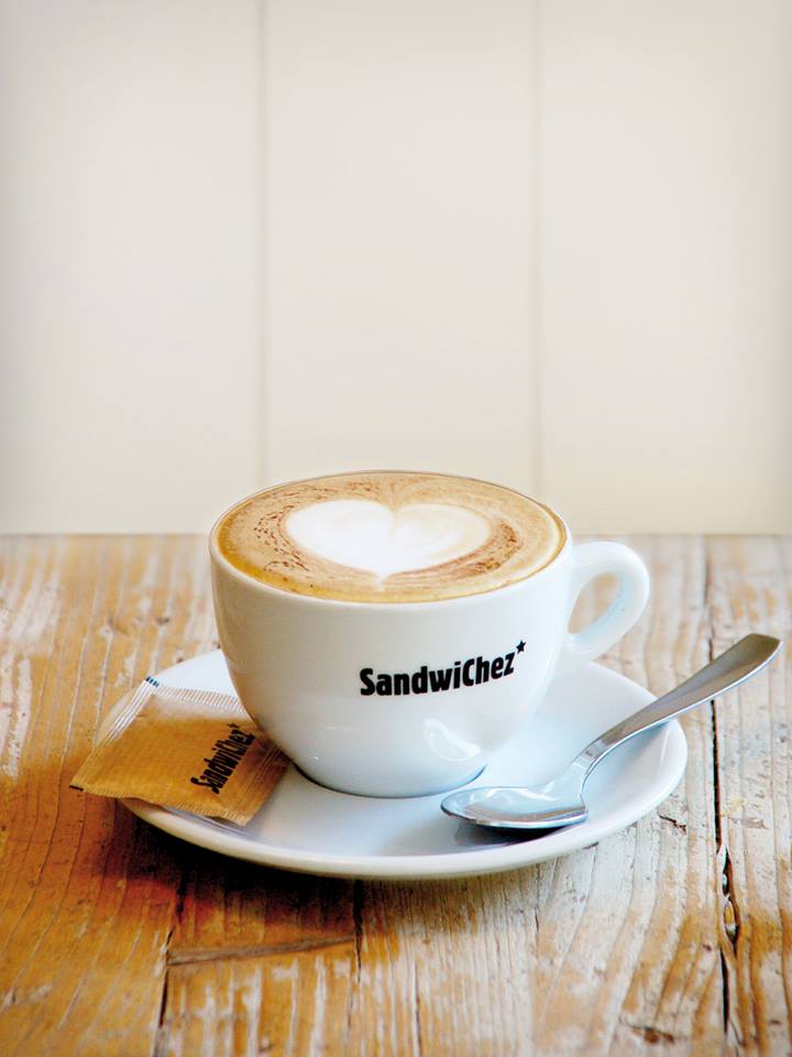 The SandwiChez cappuccino is one of their distinctive products