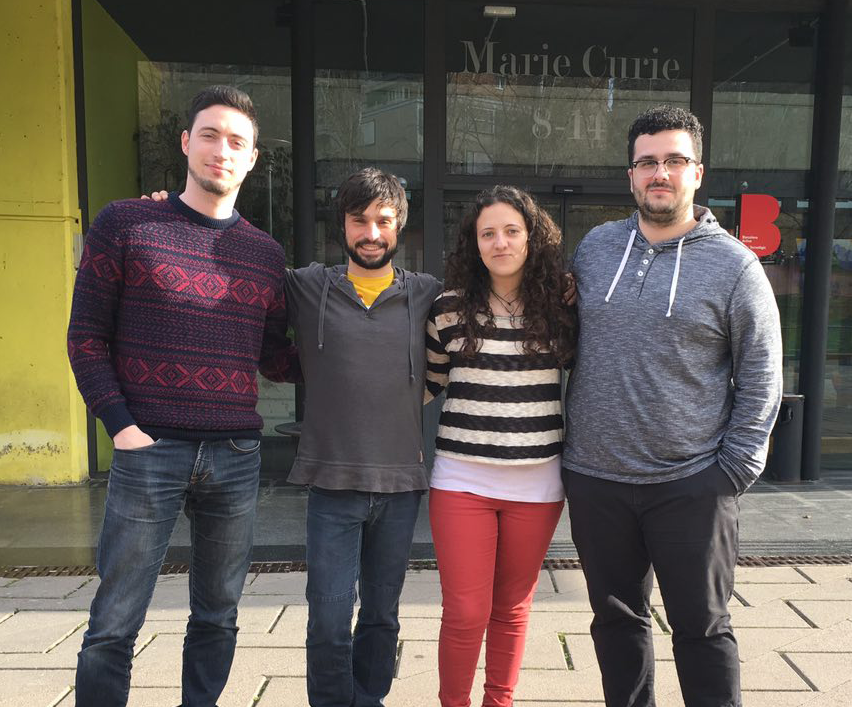 Oriol Janés, Pau Yànez, Lourdes García i David Llanos són l'equip de Geomotion Games