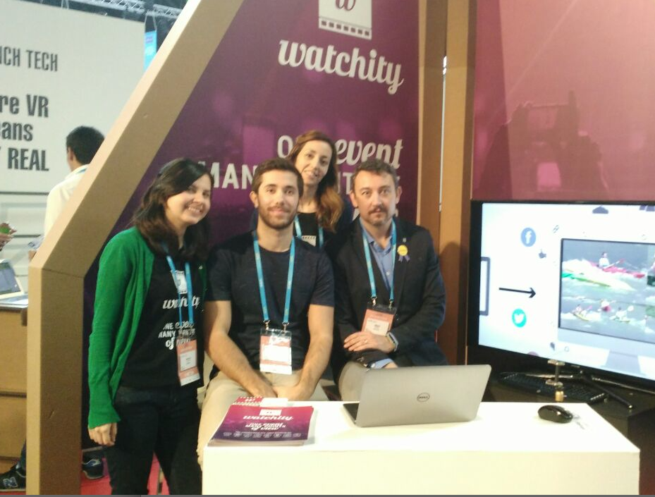 L'equip de Watchity en el pilot al 4YFN