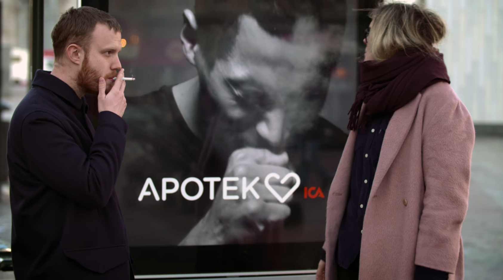 Campaign of the pharmaceutical company, Apotek, which specialises in products for quitting smoking