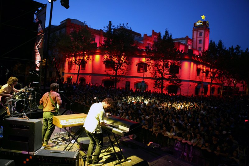 Concert a la fàbrica Damm a Barcelona