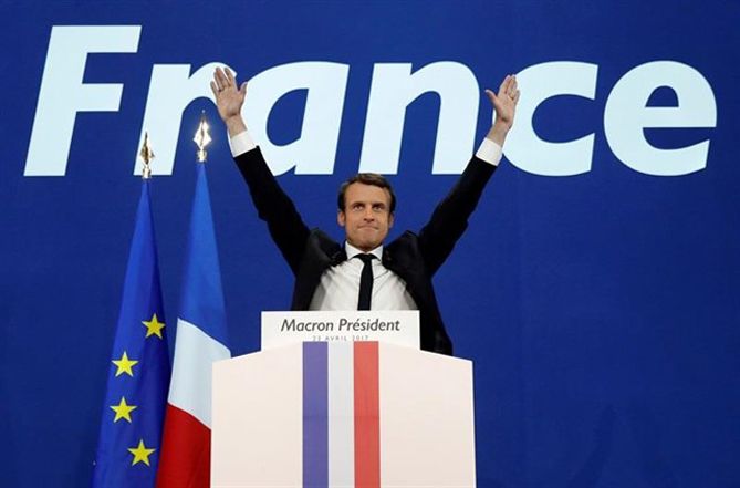 Macron, the new president of the French Republic