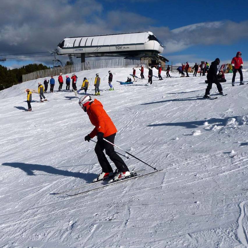 Esquiadors a Masella