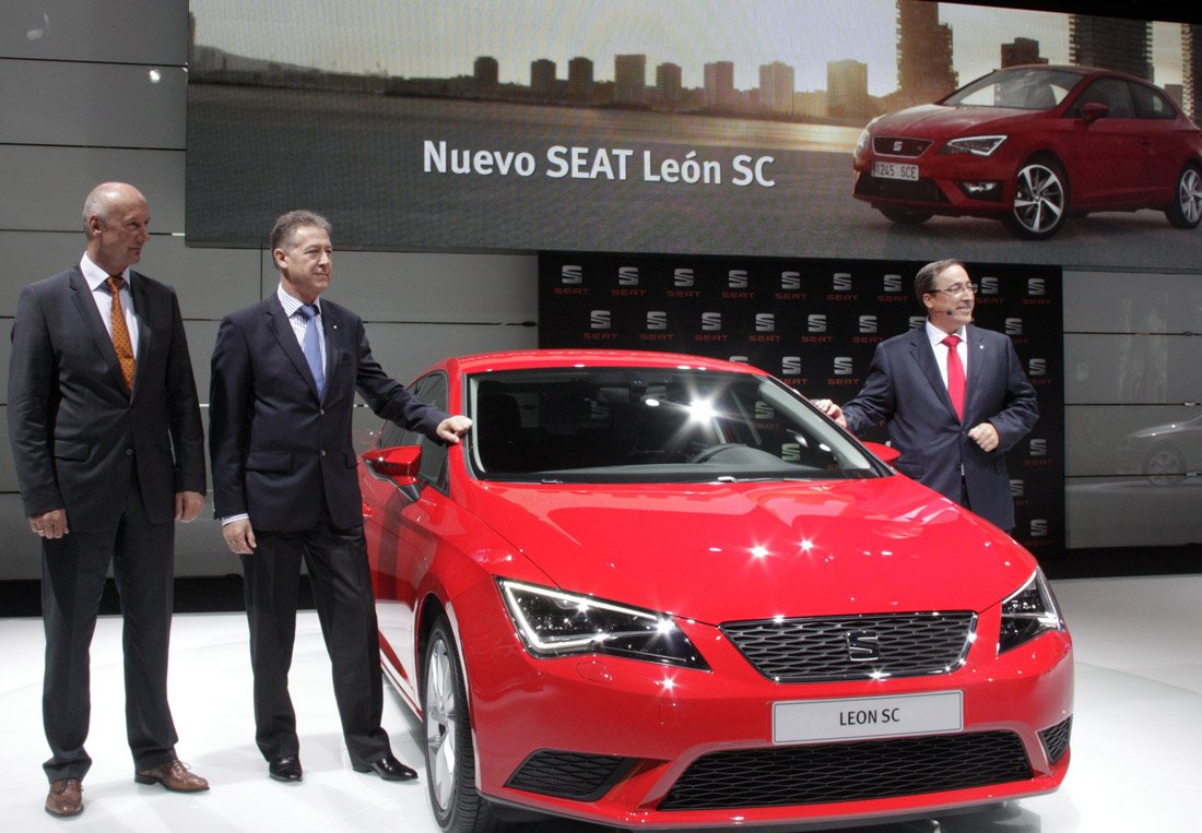 Imatge de la presentació del Seat León SC.