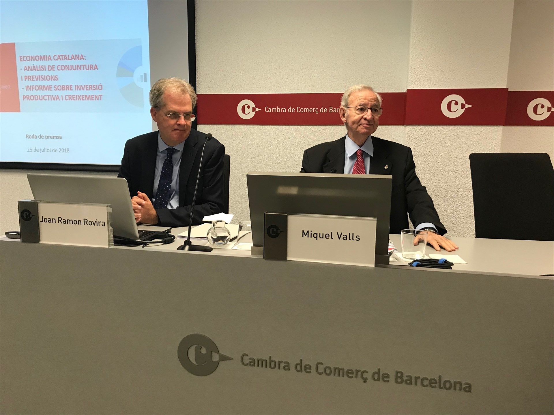 Miquel Valls i Joan Ramon Rovira, de Cambra de Barcelona | EP