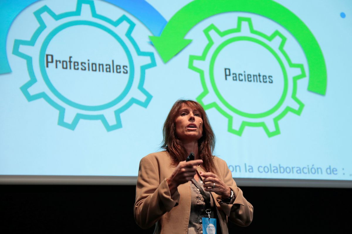 Ponent durant la celebració d'anterioris edicions de l'XPatient | Cedida 