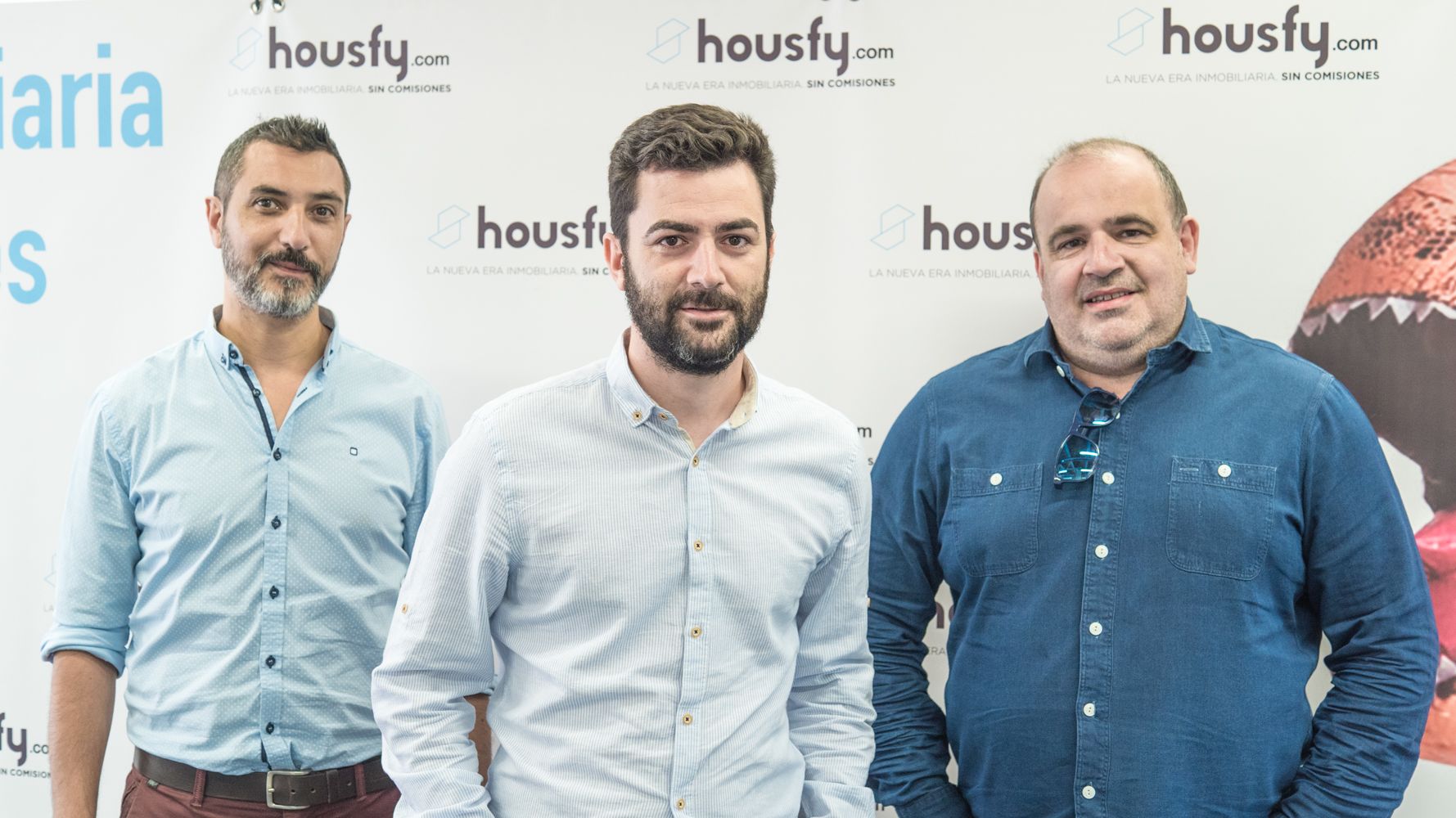 Els fundadors de Housfy Albert Bosch, Miquel A. Mora y Carlos Blanco