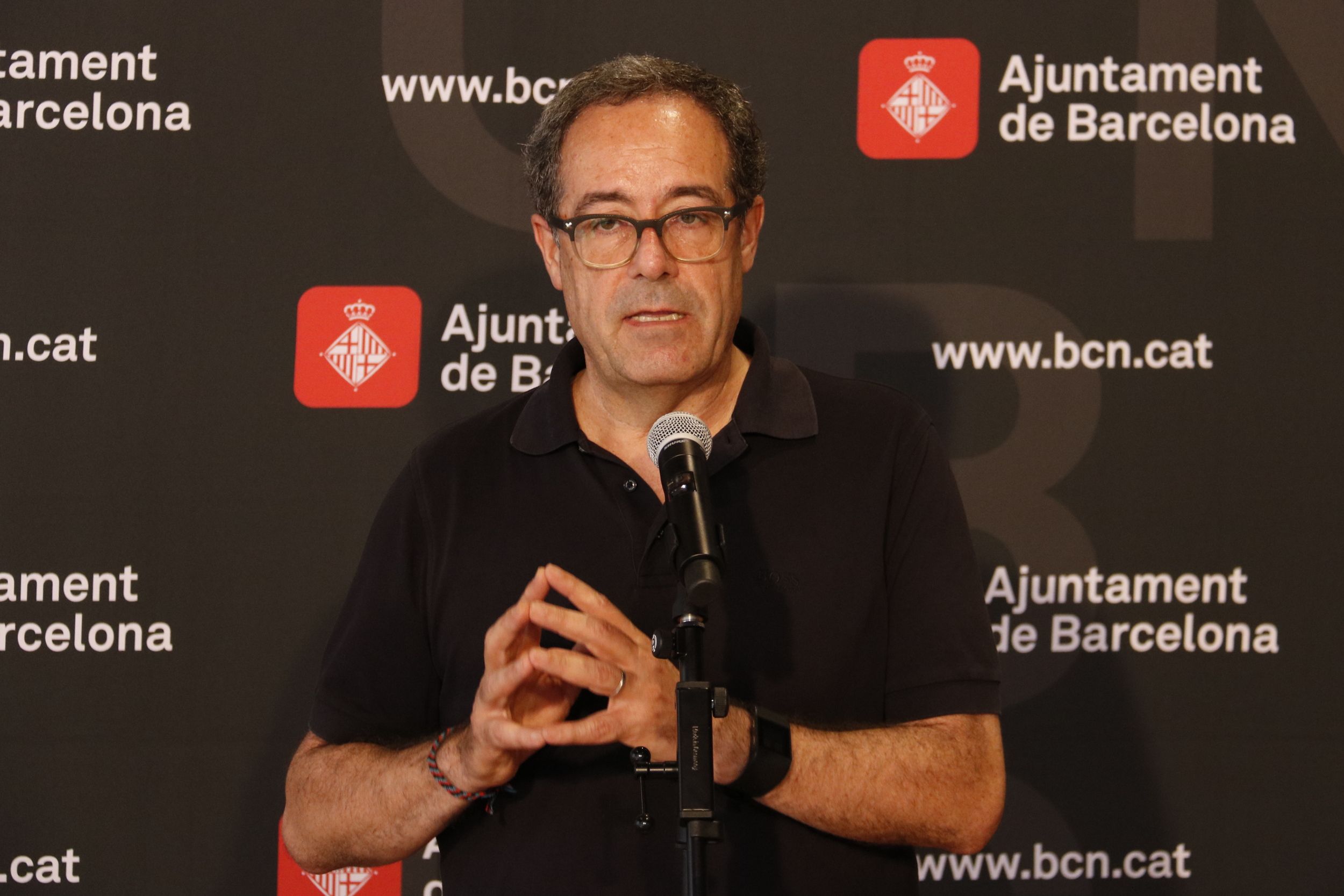 El director del projecte de connexió del tramvia de l'Ajuntament de Barcelona, Pere Macias