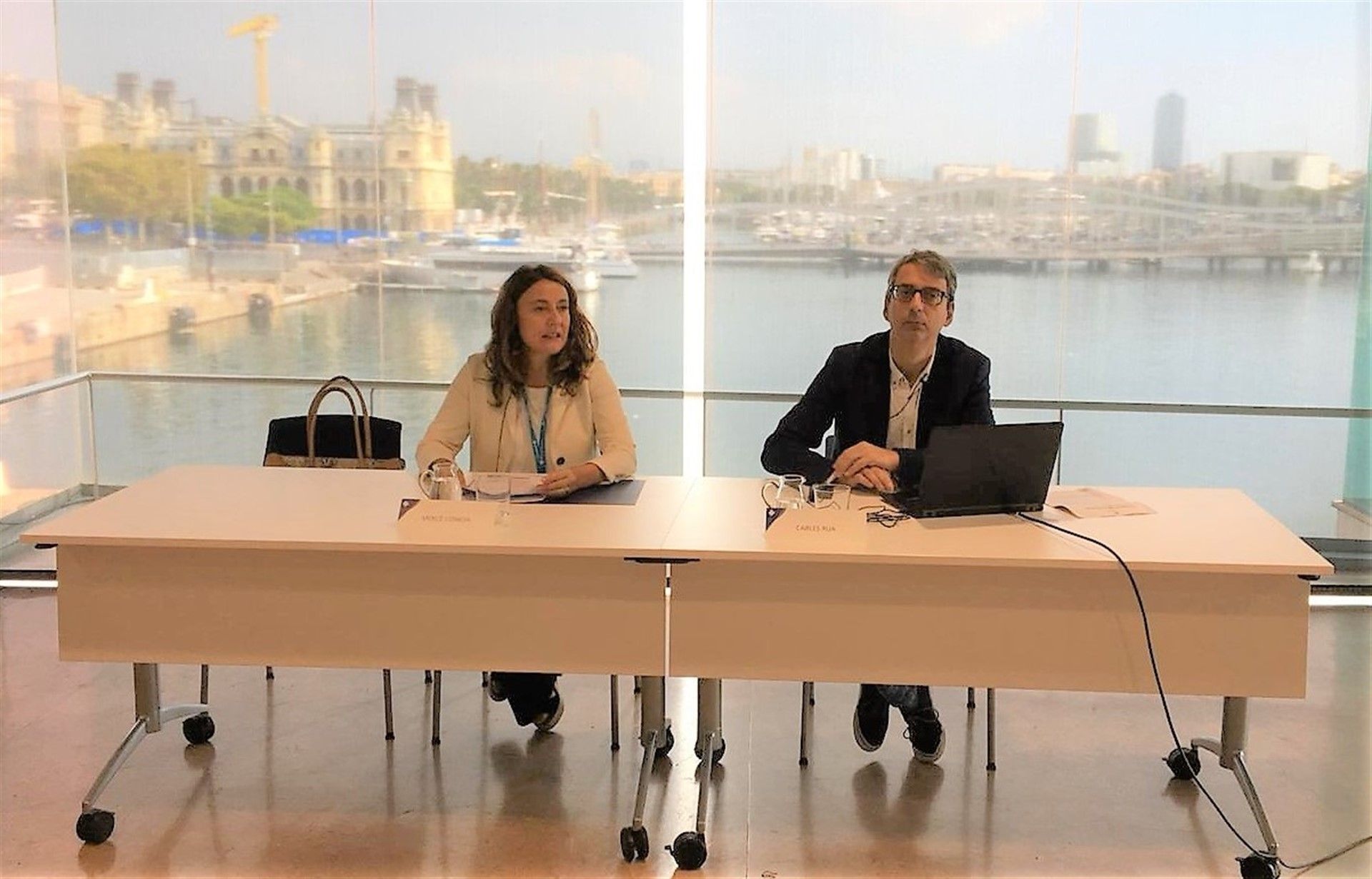 Mercè Conesa i Carles Rua presenten el PierNext al Port de Barcelona