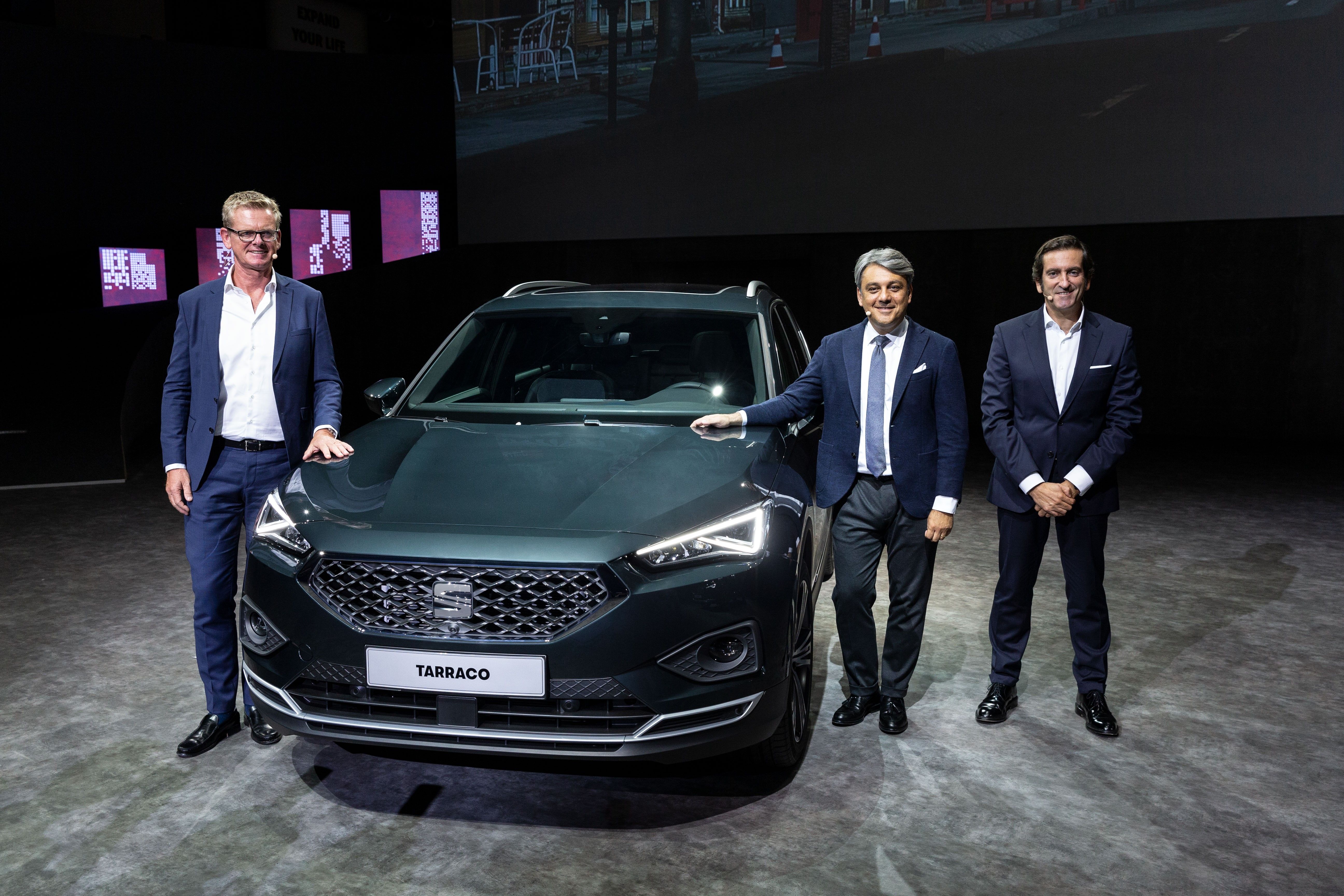 De Meo presentant el nou Seat Tarraco a Tarragona al setembre 