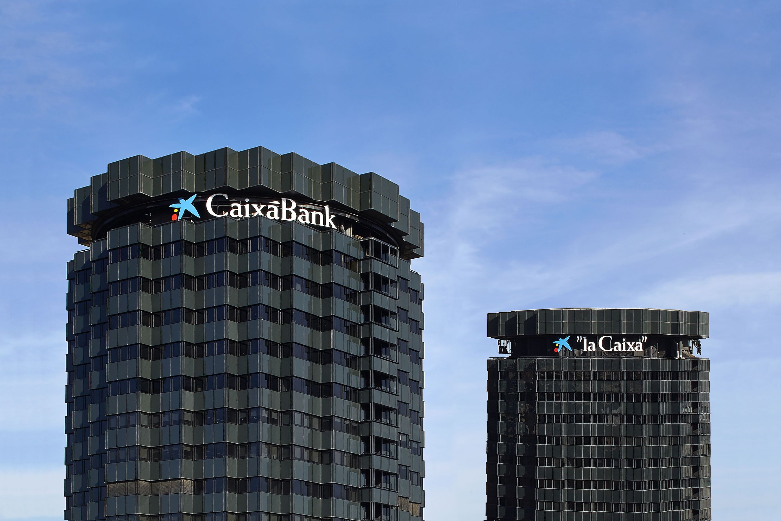 Les torres de CaixaBank a la Diagonal de Barcelona