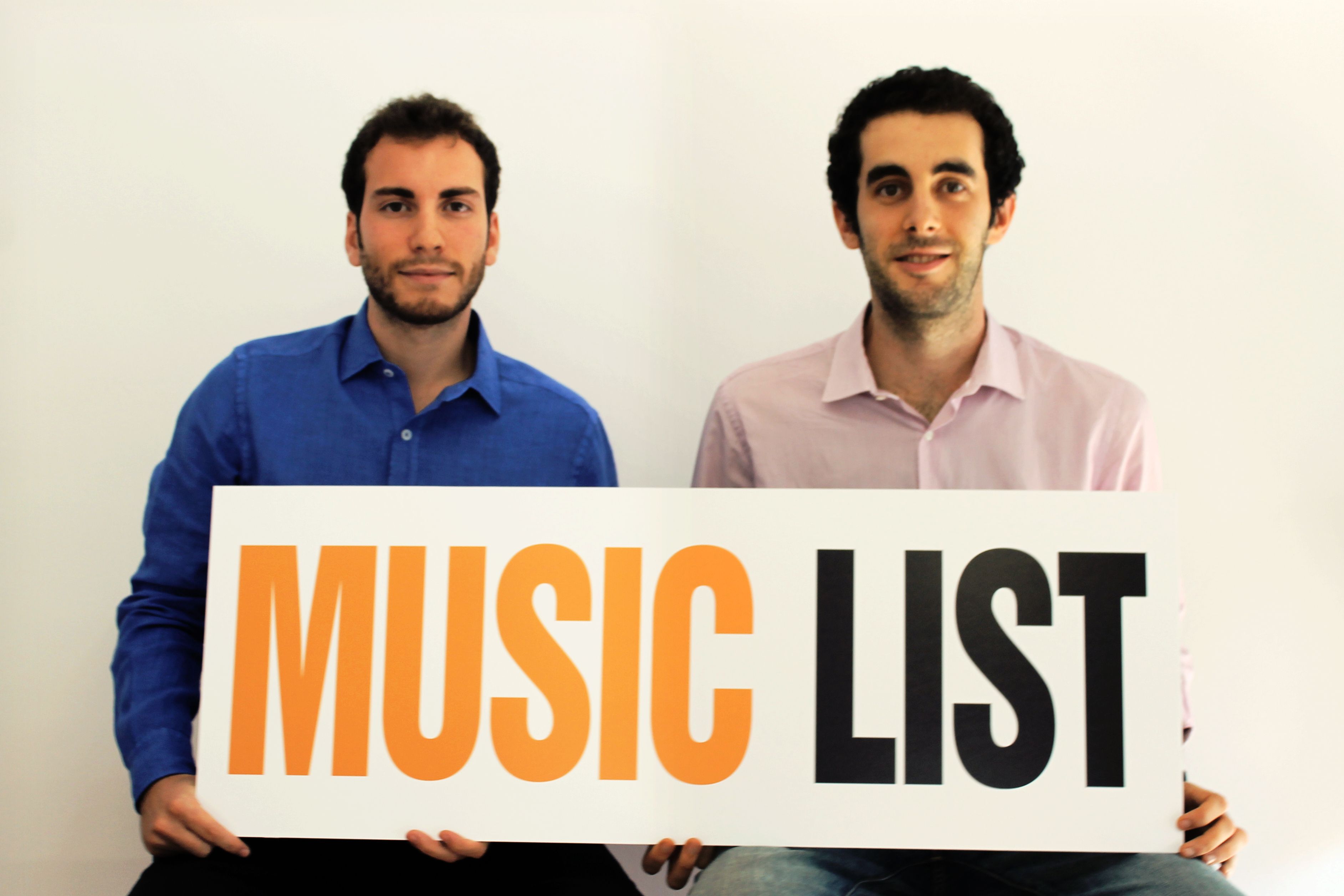 Eduardo Beguer i Jordi Pallarés, fundadors de MusicList