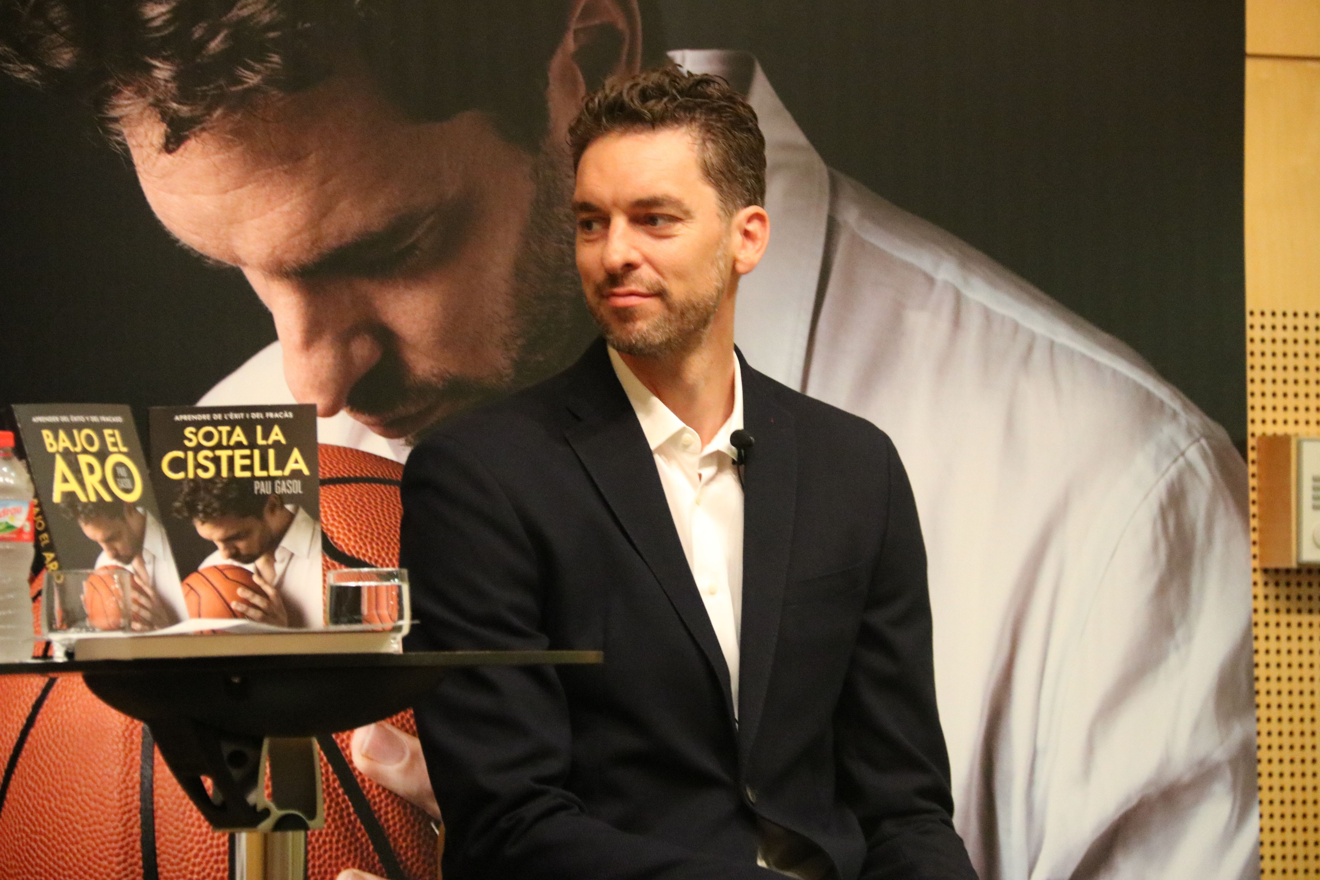 El jugador de baloncesto Pau Gasol durante la presentación de su nuevo libro | ACN