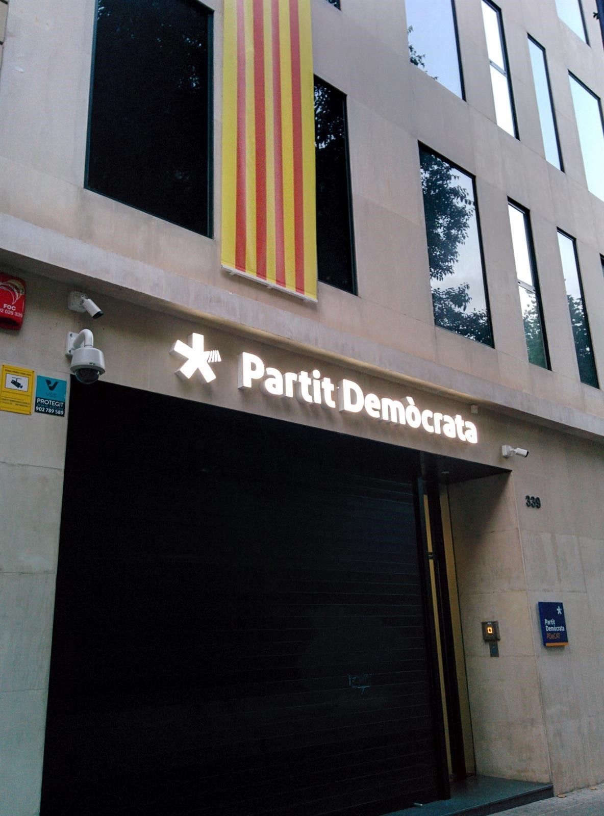 La seu del PDeCAT al carrer de Provença