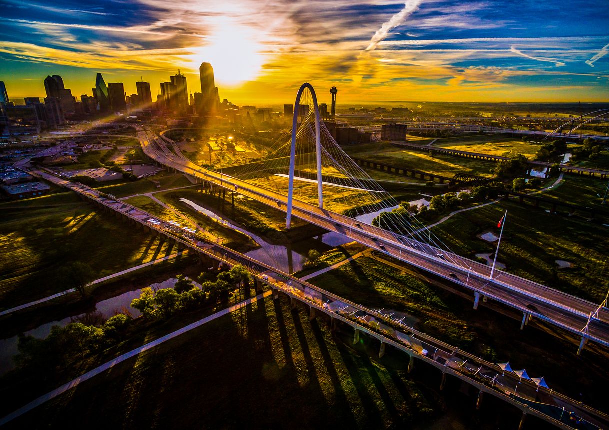 Dallas, a vista d'ocell