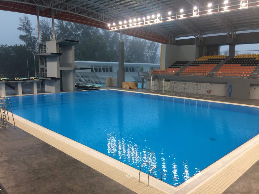 La piscina dels Sukma Games de Malàsia és una de les piscines de competició disenyades per Fluidra