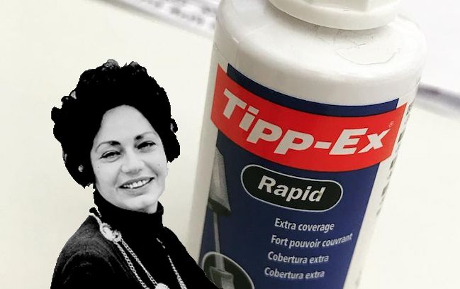 Bette Nesmith és la inventora del Tippex