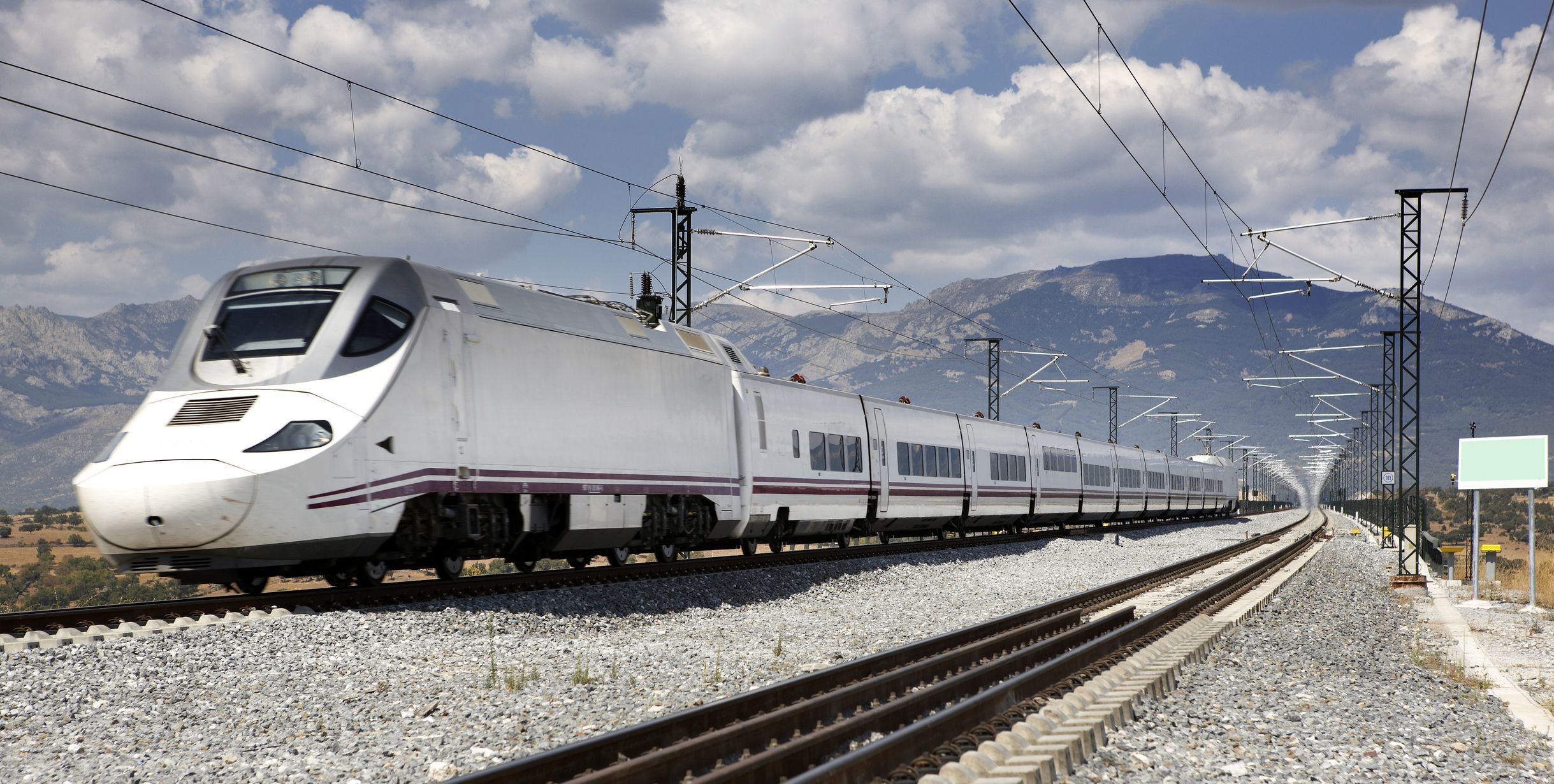 Un tren de alta velocidad española