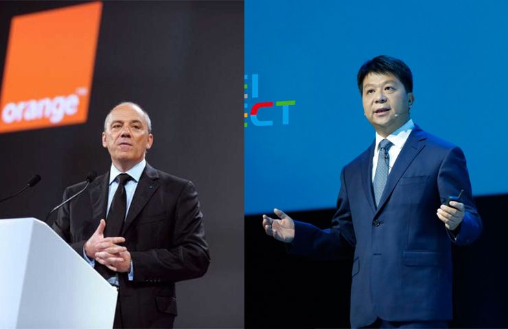 Els CEO d'Orange i Huawei