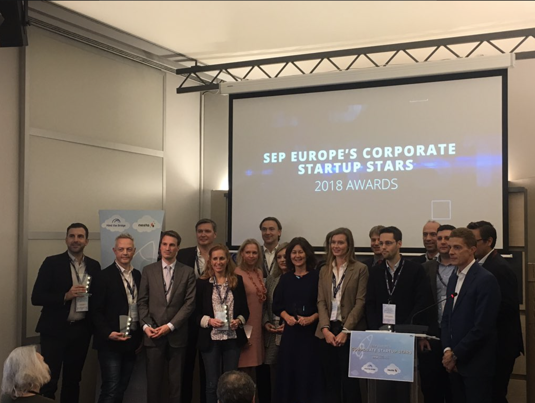 Empreses premiades per la Comissió Europea a l'Europe's Corporate Startup Stars 2018