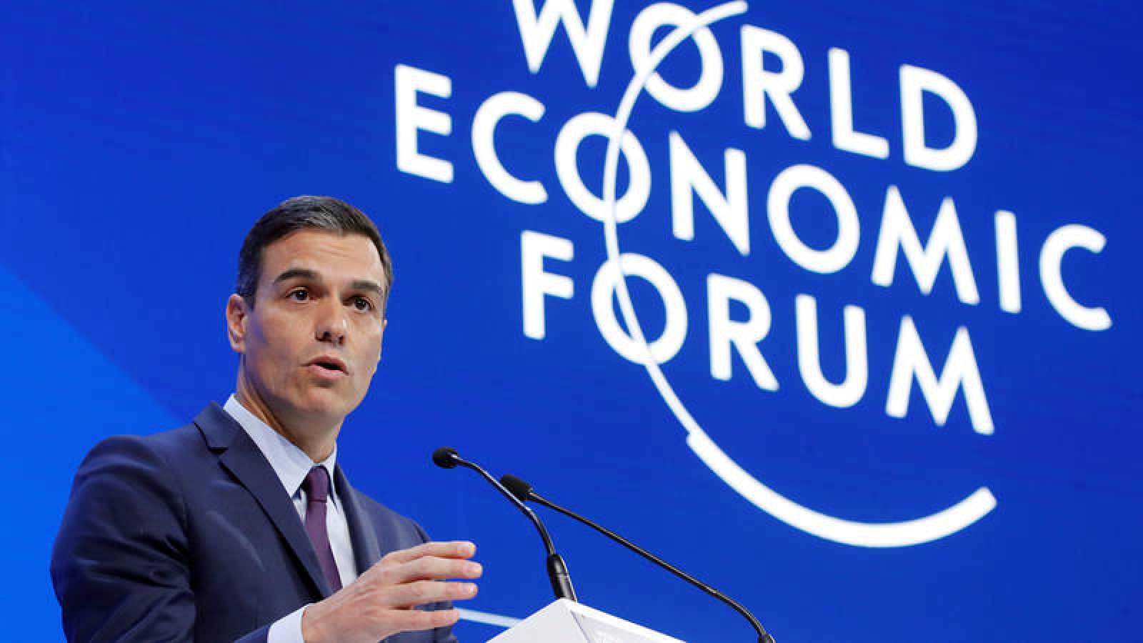 Pedro Sánchez al World Economic Forum de Davos