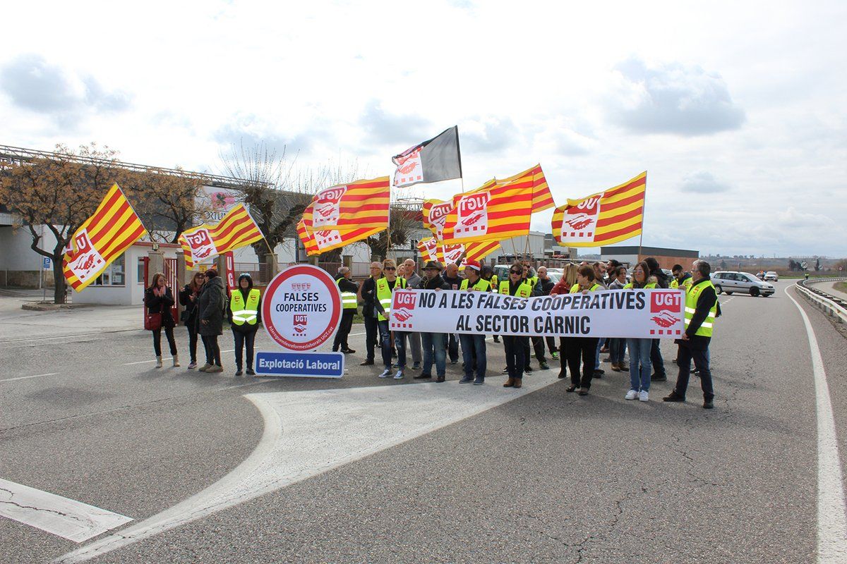 Una manifestació de treballadors del Grupo Jorge