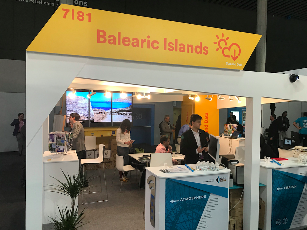 L'estand de les illes Balears al MWC