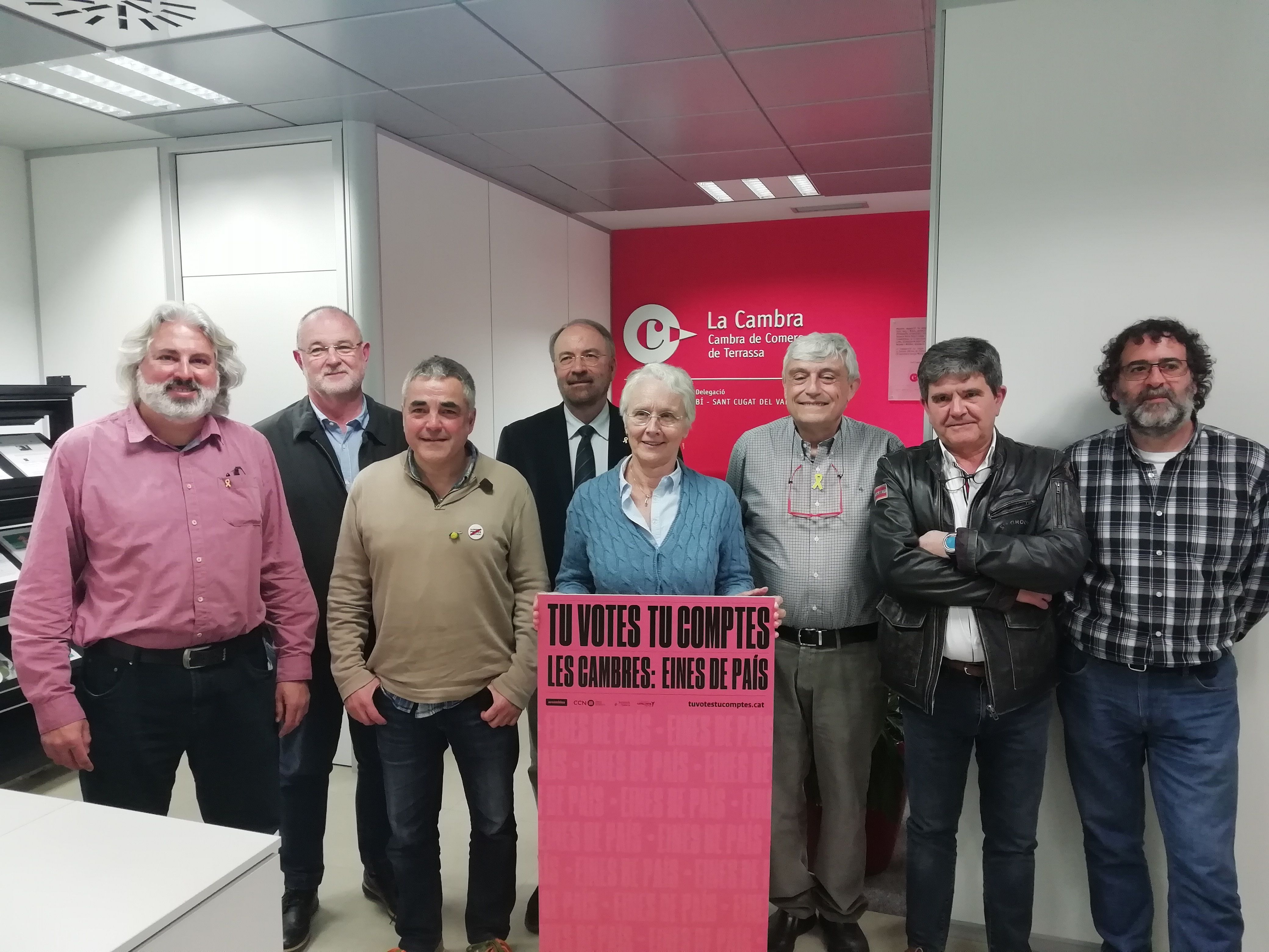  Alguns dels membres de la candidatura impulsada per l'ANC a la Cambra de Terrassa | TOT Sant Cugat