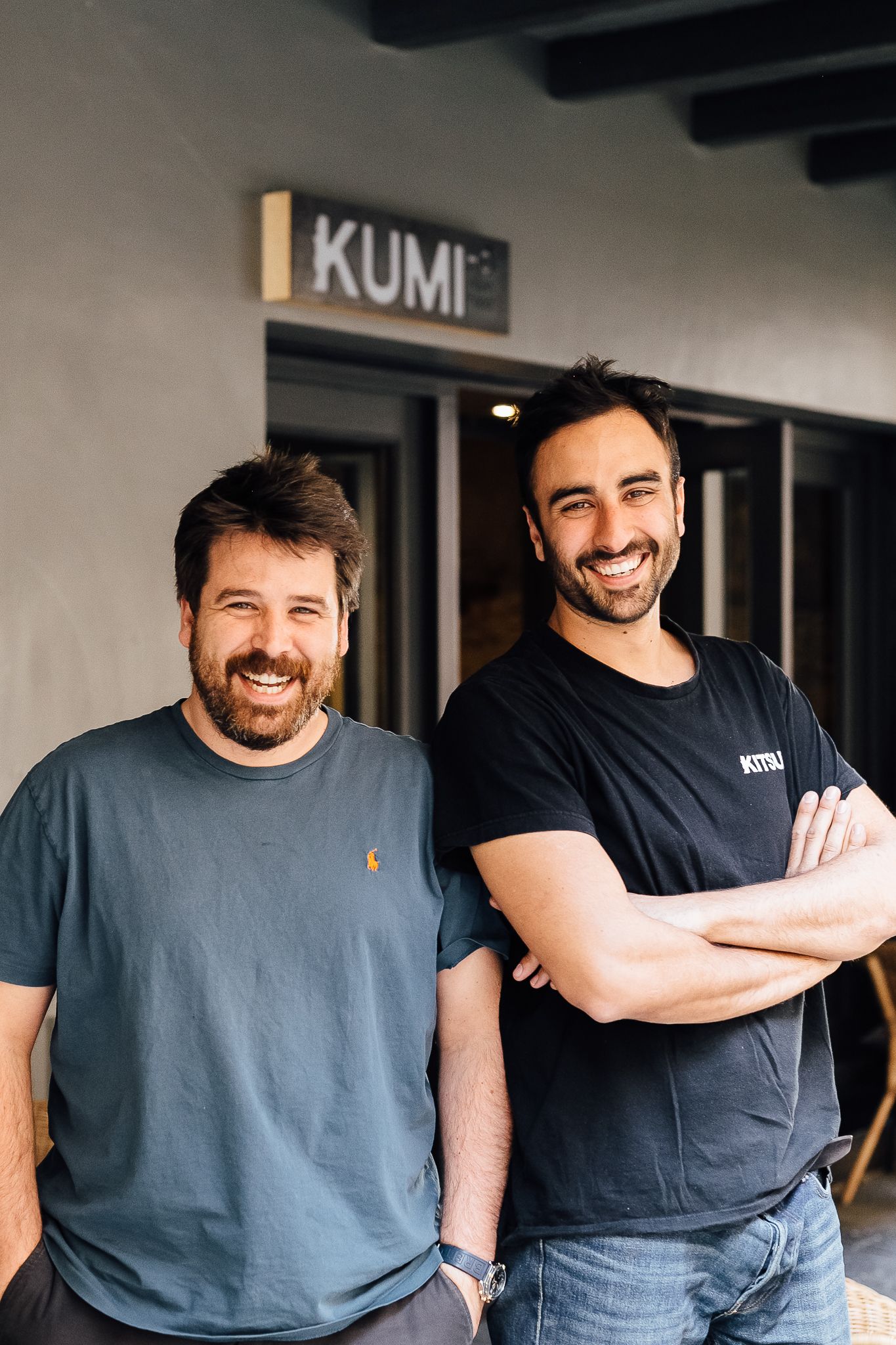 Els dos amics al capdavant del restaurant Kumihö | Cedida