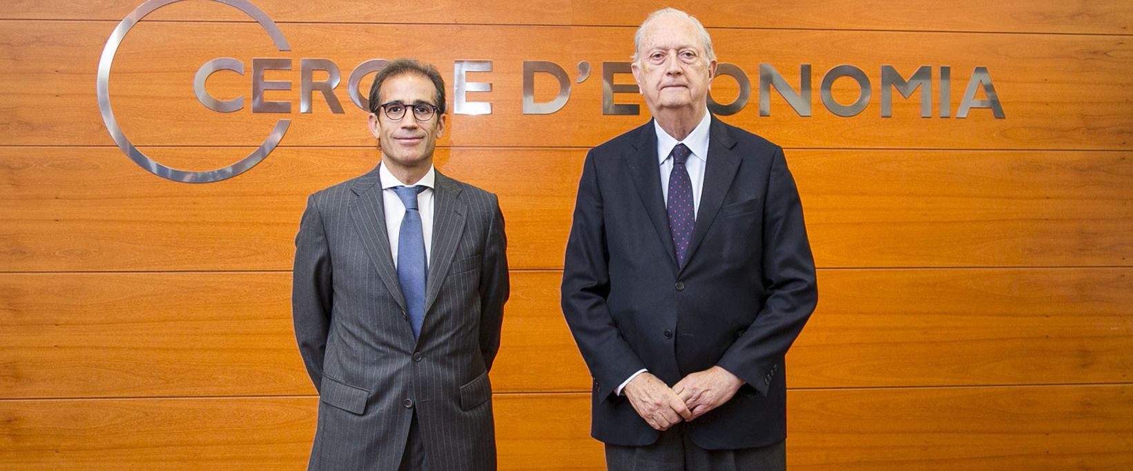 Pau Relat i Juan José Brugera al Cercle d'Economia | Cedida