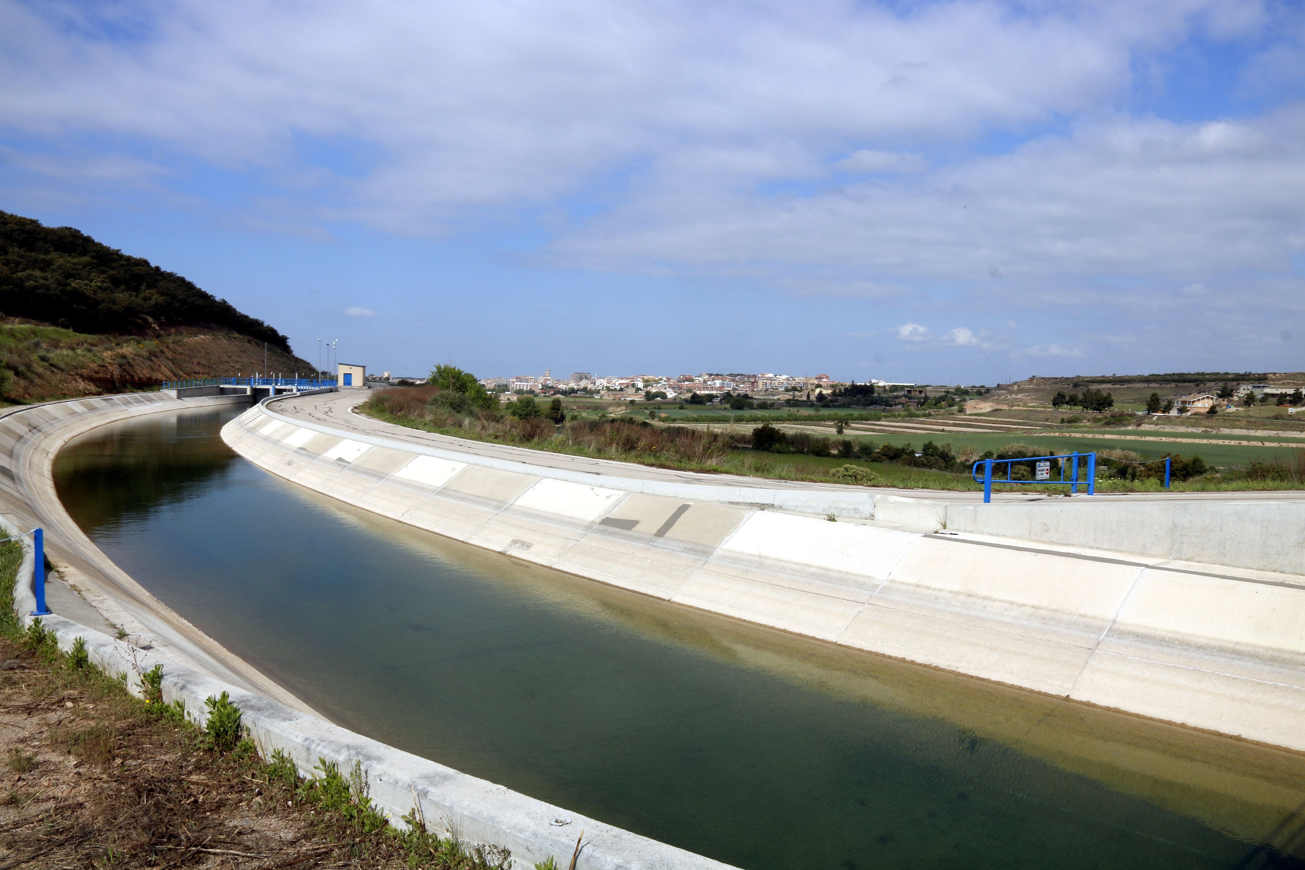 Un tramo del canal Segarra Garrigues