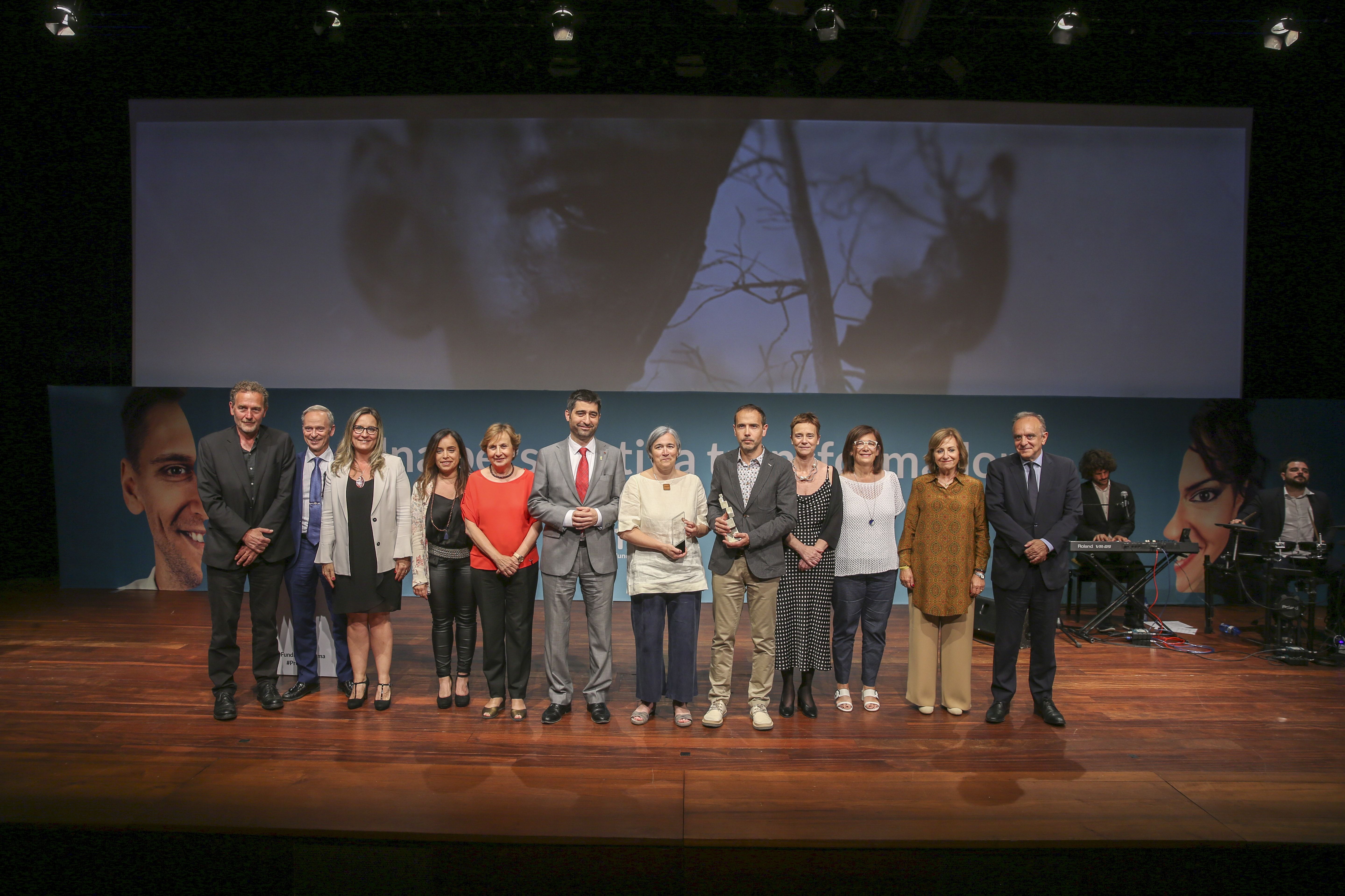 Los galardonados de la undécima edición de los Pulses Factor Humà al Caixaforum. | Cedida