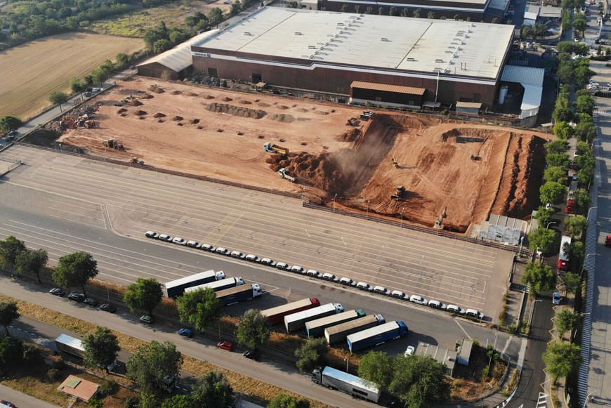 Els inicis de les obres del nou centre logístic de Fedefarma