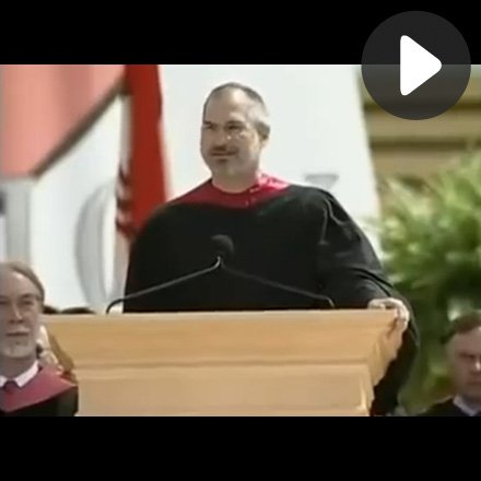 Steve Jobs en el seu discurs a Stanford