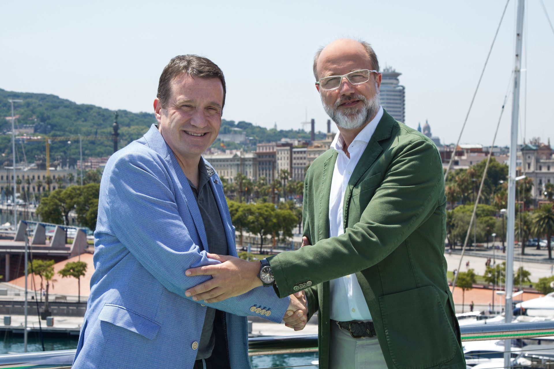 Miquel Martí, CEO de Barcelona Tech City, i Jordi Urbea, vicepresident d’Ogilvy a Espanya | ACN