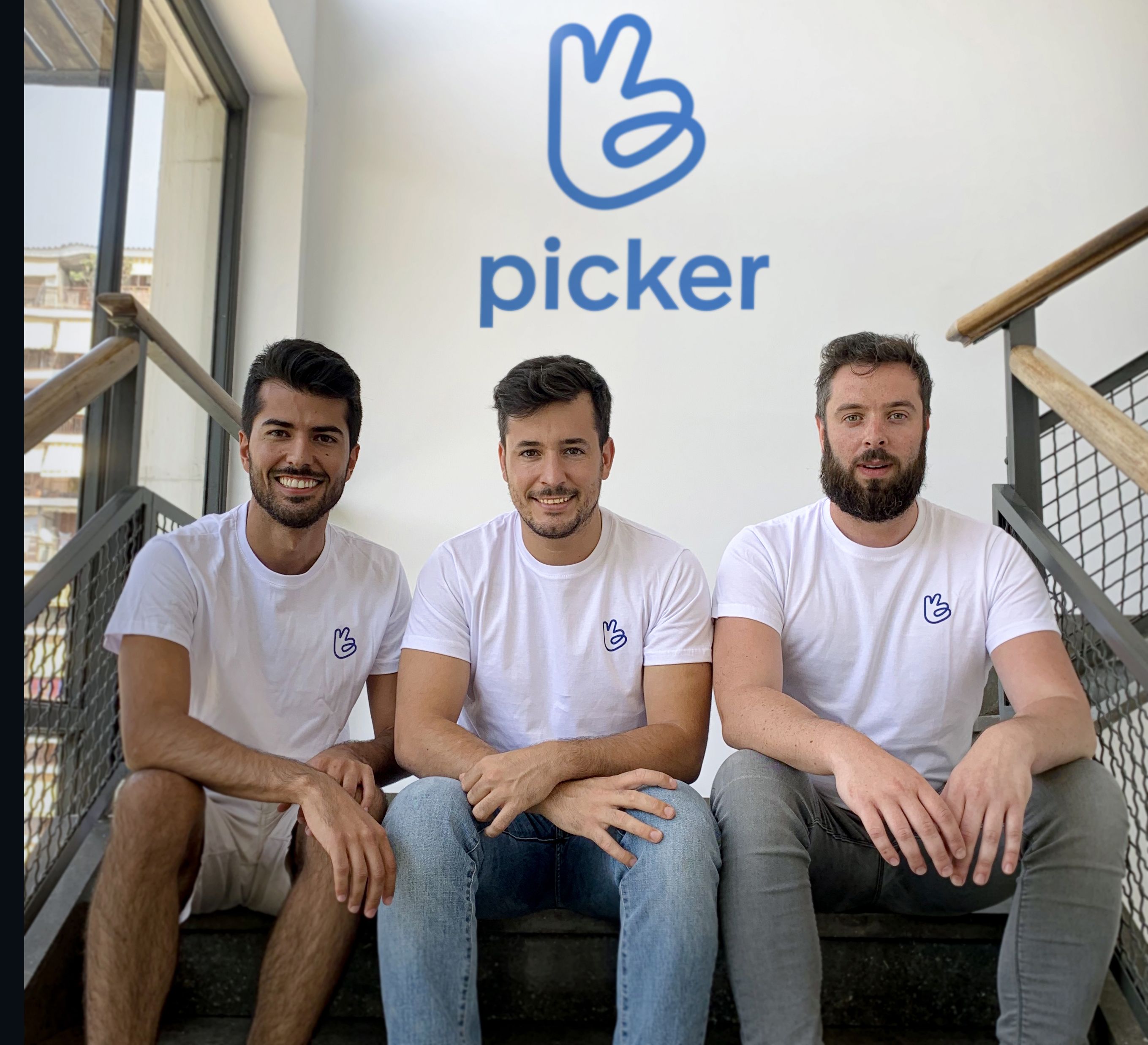 Els tres socis fundadors de Picker | Cedida