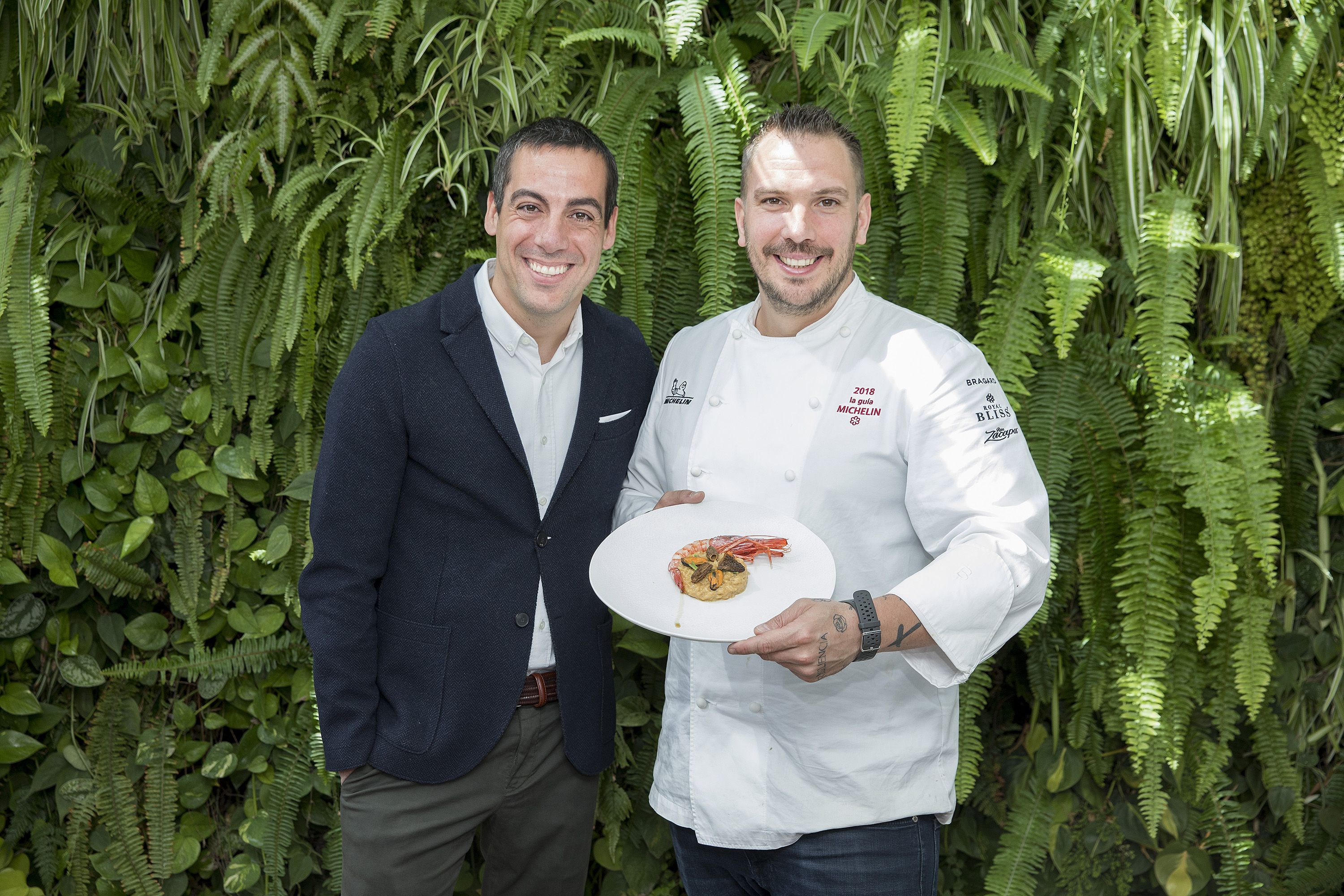 Daniel Hernández y Aurelio Morales del restaurante la Terraza del Claris