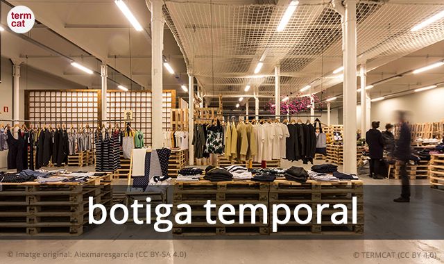 "Pop-up-store" o "pop-up shop" en català es diu botiga temporal