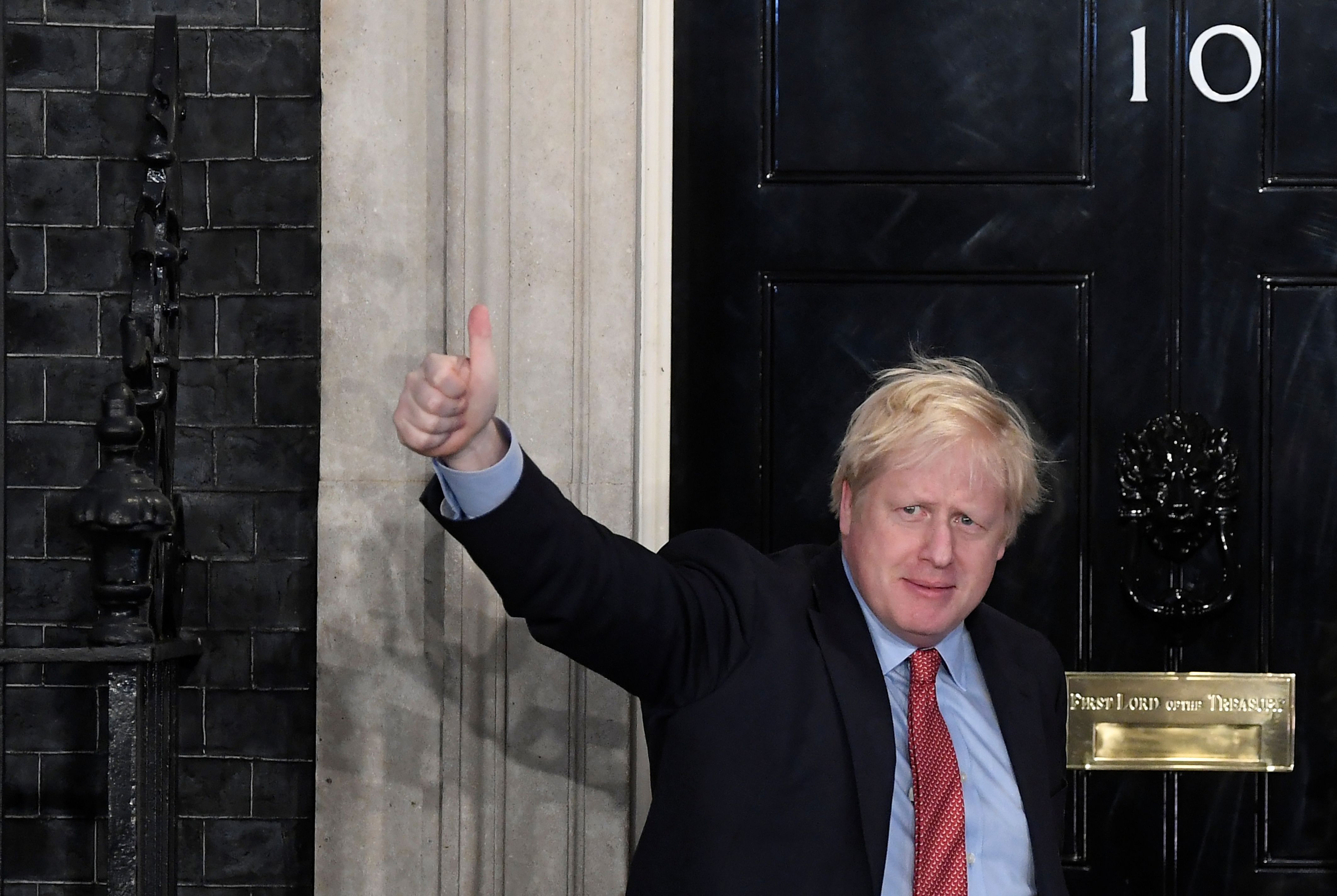 El primer ministre britànic, Boris Johnson, a Downing després de les eleccions generals. | ACN