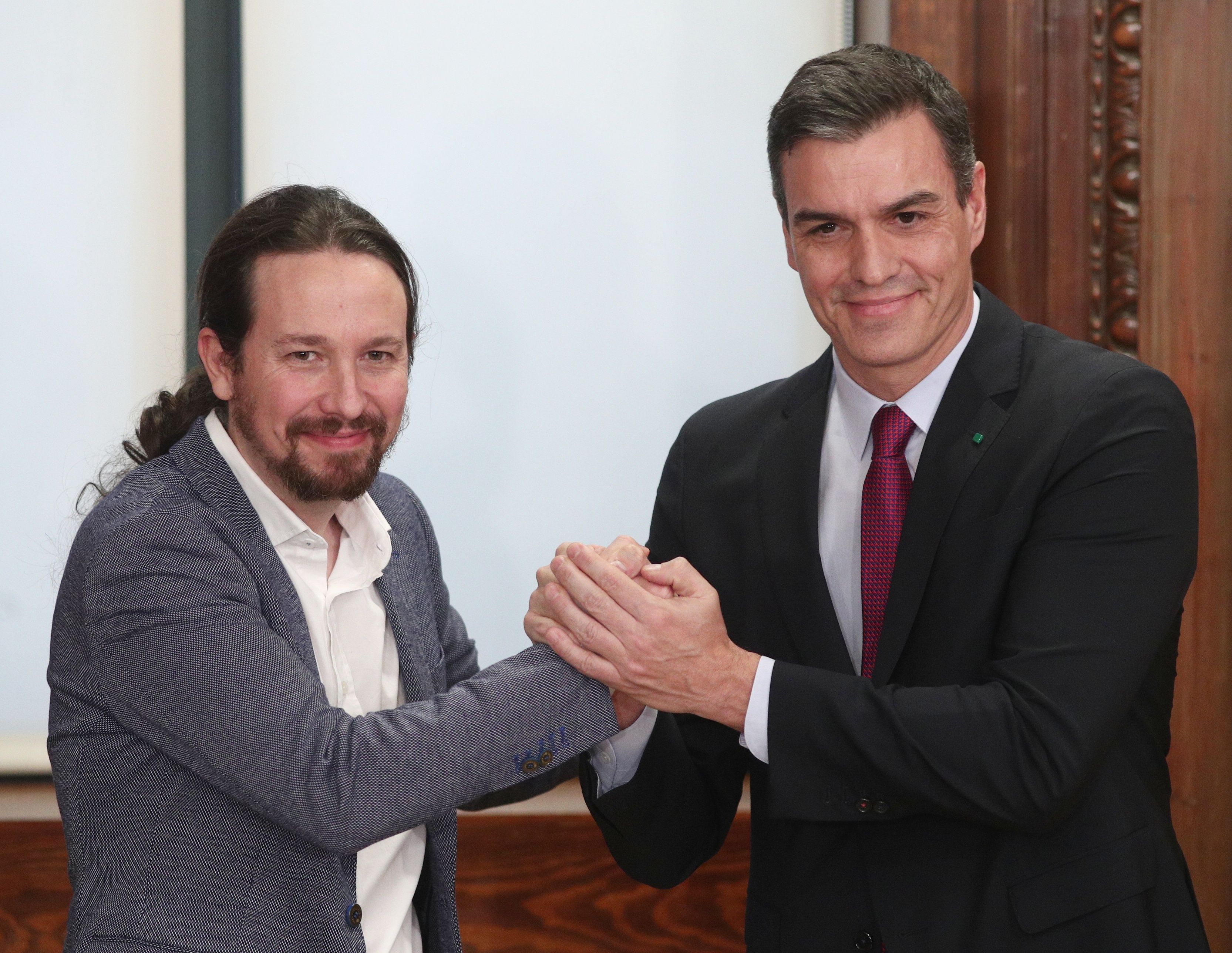 Iglesias y Sánchez presentan el programa de la coalición de gobierno | Europa Press