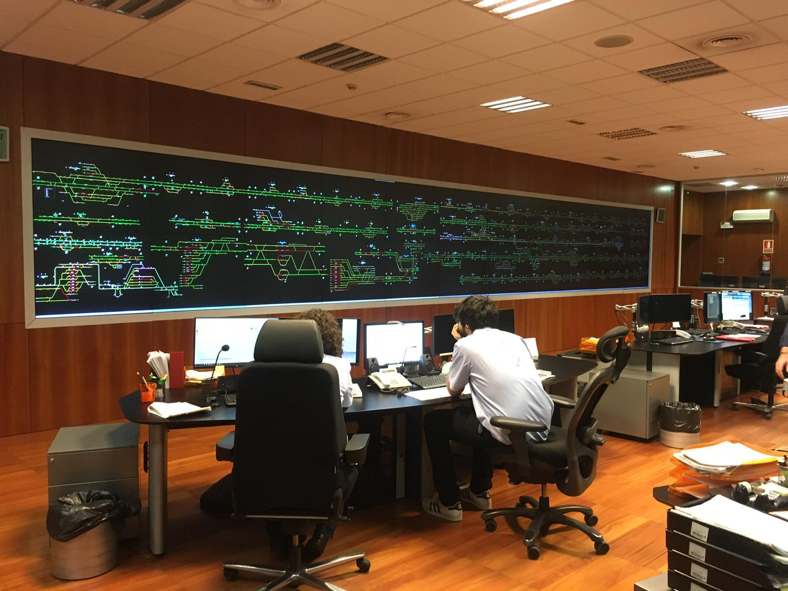 El centre de control del Clot de Rodalies